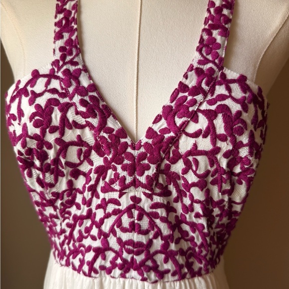 Anthropologie Manuela Embroidered Midi Dress - Picture 3 of 7